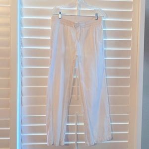 Old Navy Wide Leg Pull On Linen Pants Size Small